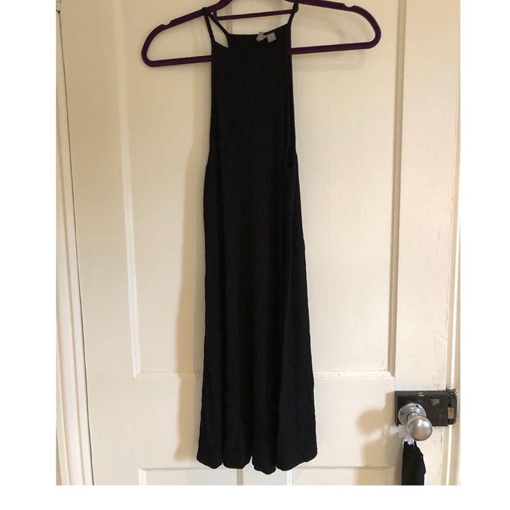 Black High Neck Dress